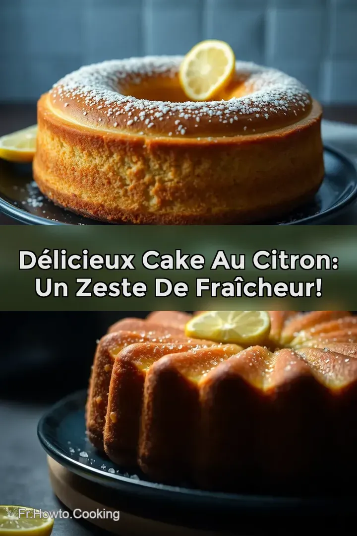 D&eacute;licieux Cake au Citron: Un Zeste de Fra&icirc;cheur!