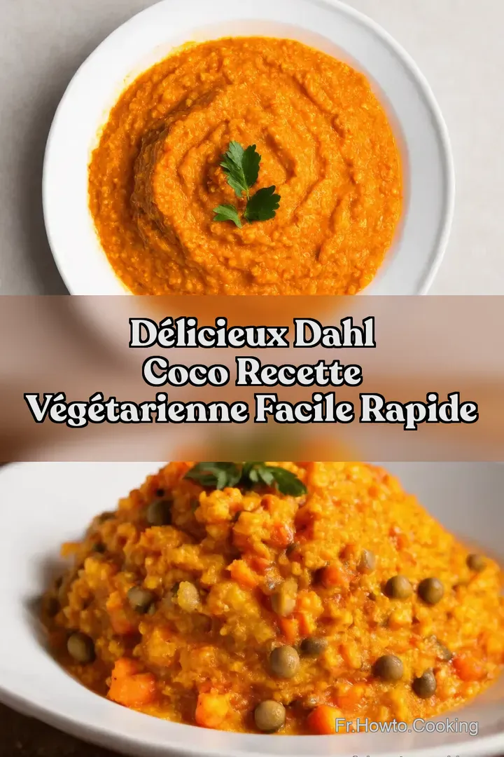D&eacute;licieux Dahl Coco Recette V&eacute;g&eacute;tarienne Facile Rapide