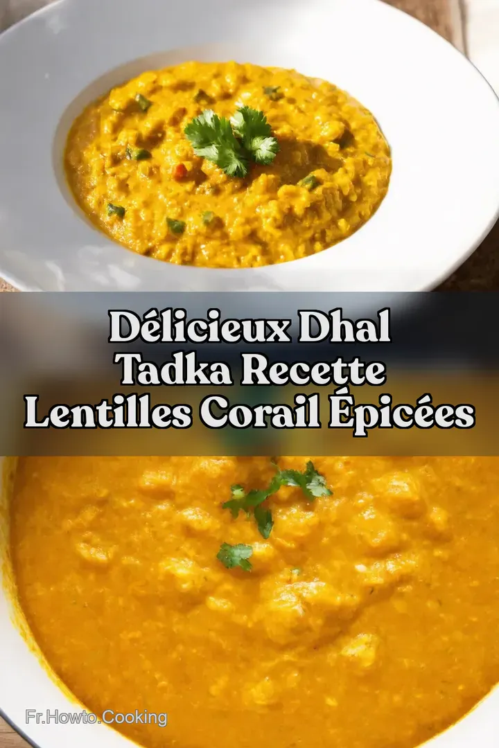 Délicieux Dhal Tadka Recette Lentilles Corail Épicées : ÉPINGLER POUR PLUS TARD Délicieux Dhal Tadka Recette Lentilles Corail Épicées