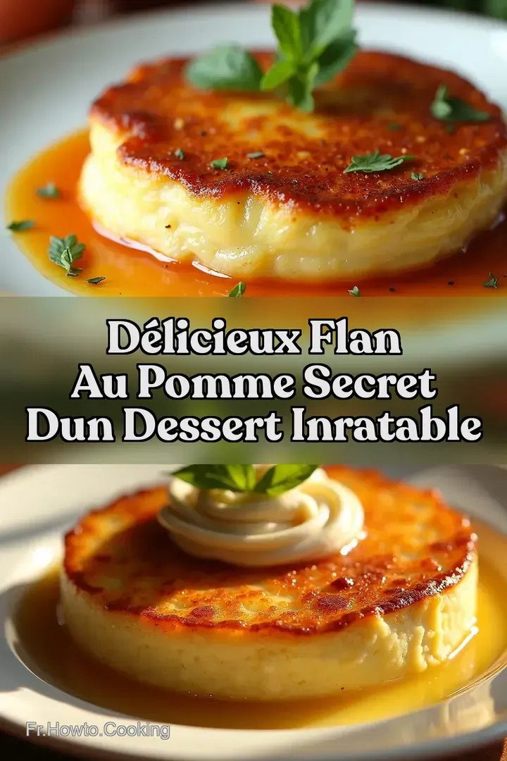D&eacute;licieux Flan au Pomme Secret dun Dessert Inratable