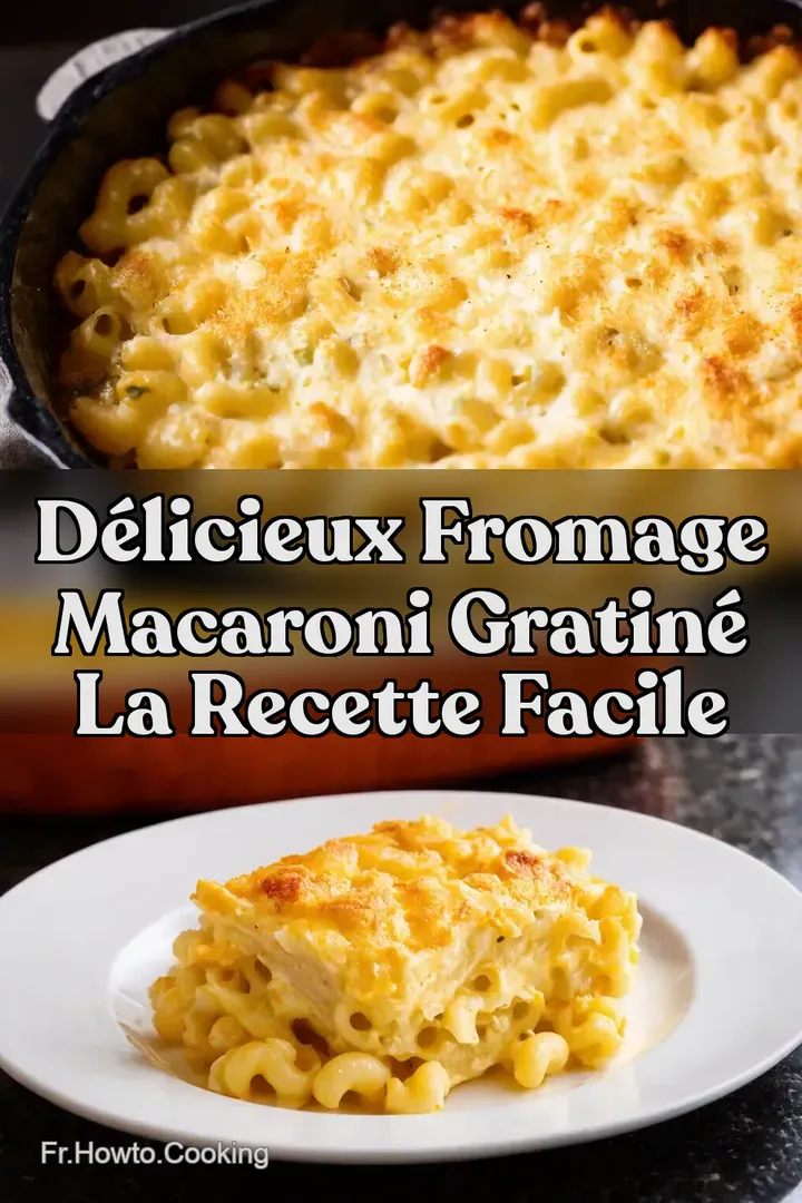 D&eacute;licieux Fromage Macaroni Gratin&eacute; La recette facile