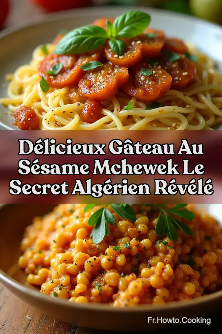 Délicieux Gâteau au Sésame Mchewek Le Secret Algérien Révélé