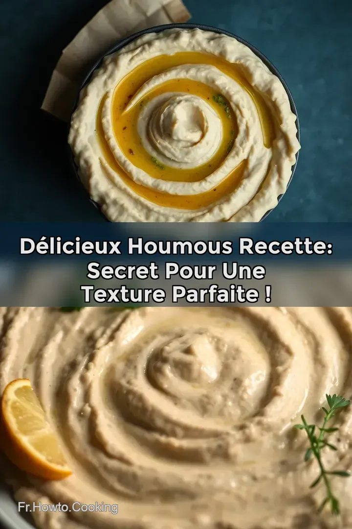 D&eacute;licieux houmous recette: secret pour une texture parfaite !
