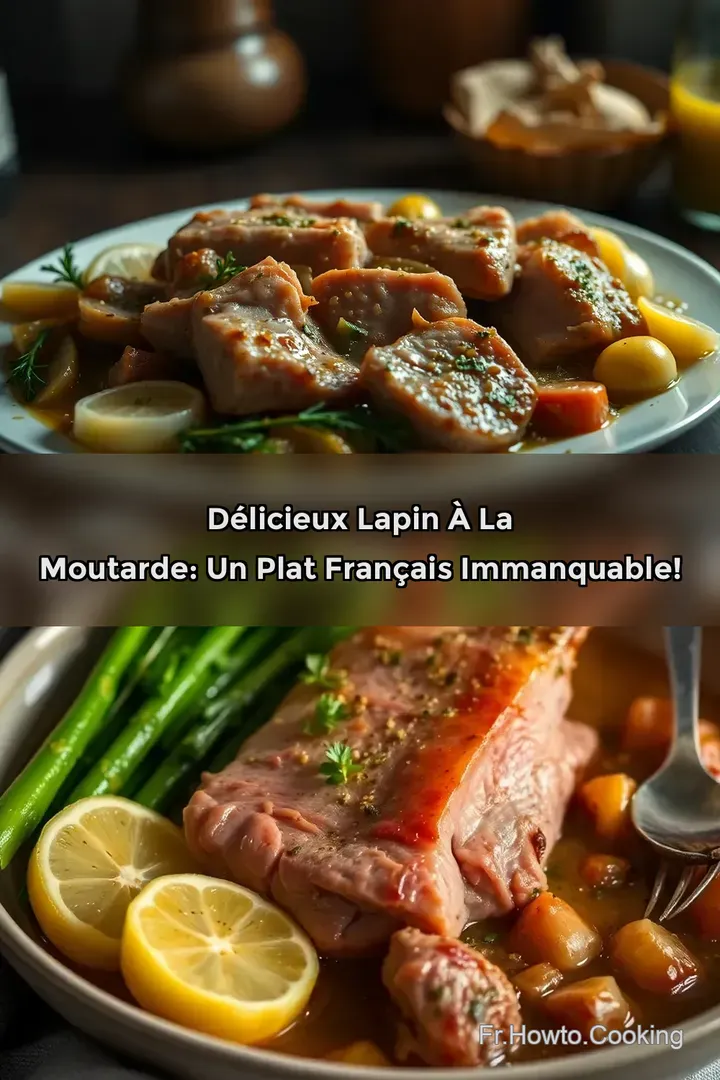 D&eacute;licieux Lapin &agrave; la Moutarde: Un Plat Fran&ccedil;ais Immanquable!