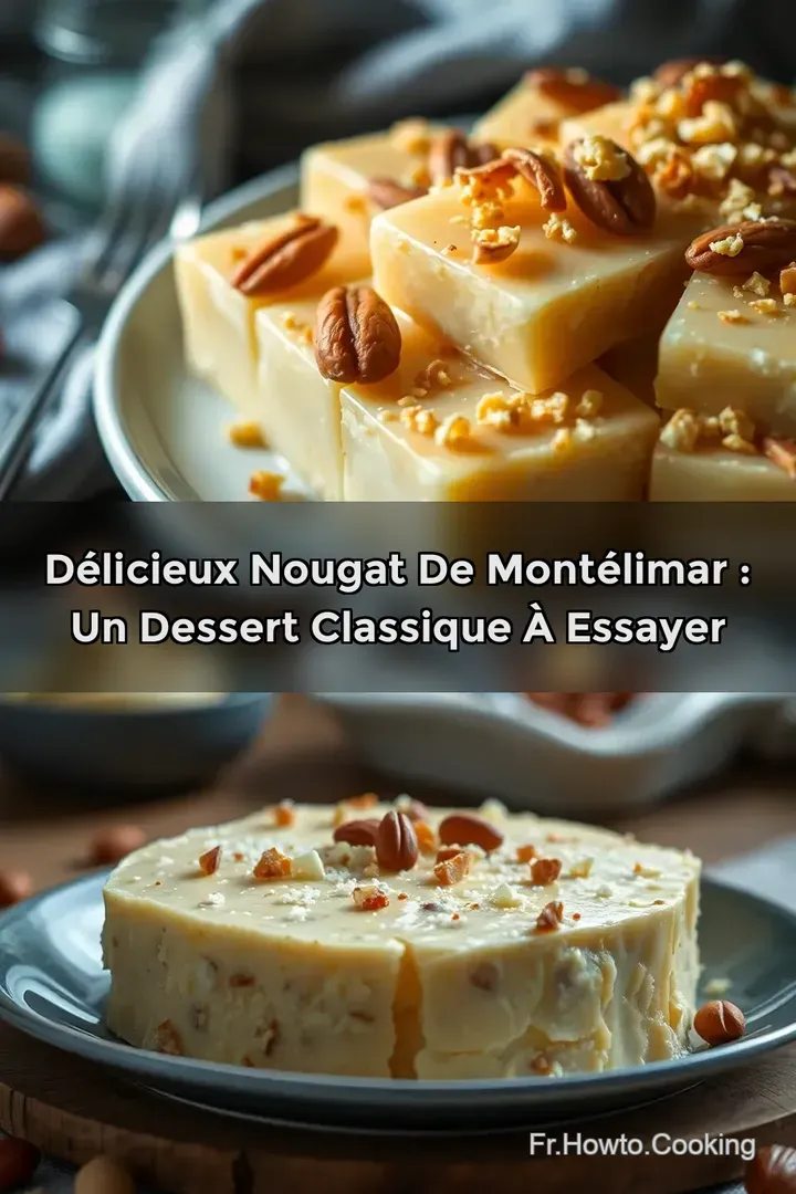 D&eacute;licieux Nougat de Mont&eacute;limar : Un Dessert Classique &agrave; Essayer