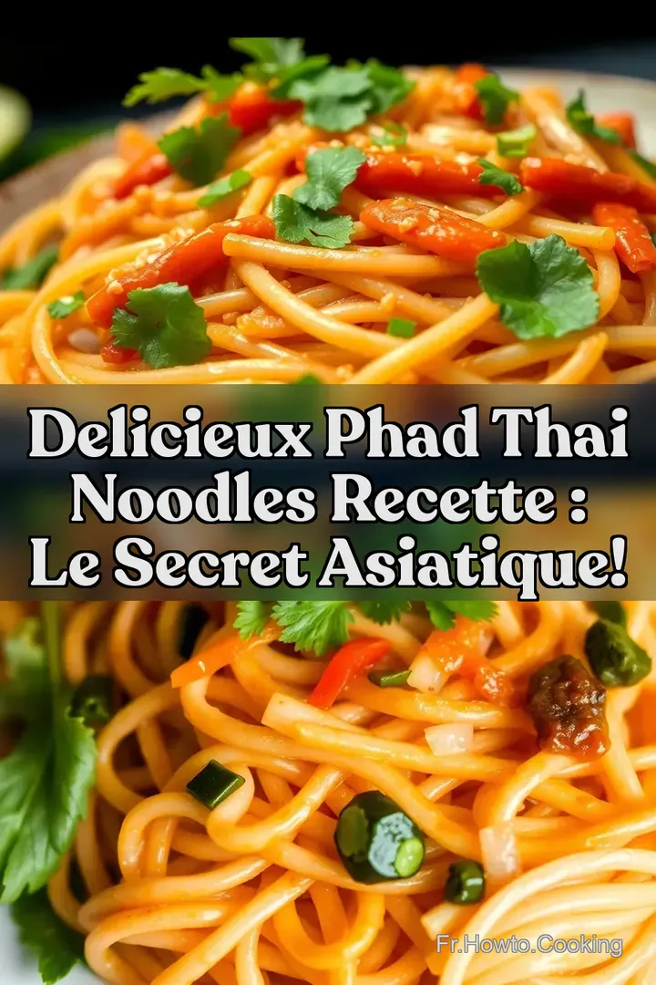 Delicieux Phad Thai Noodles Recette : Le Secret Asiatique!