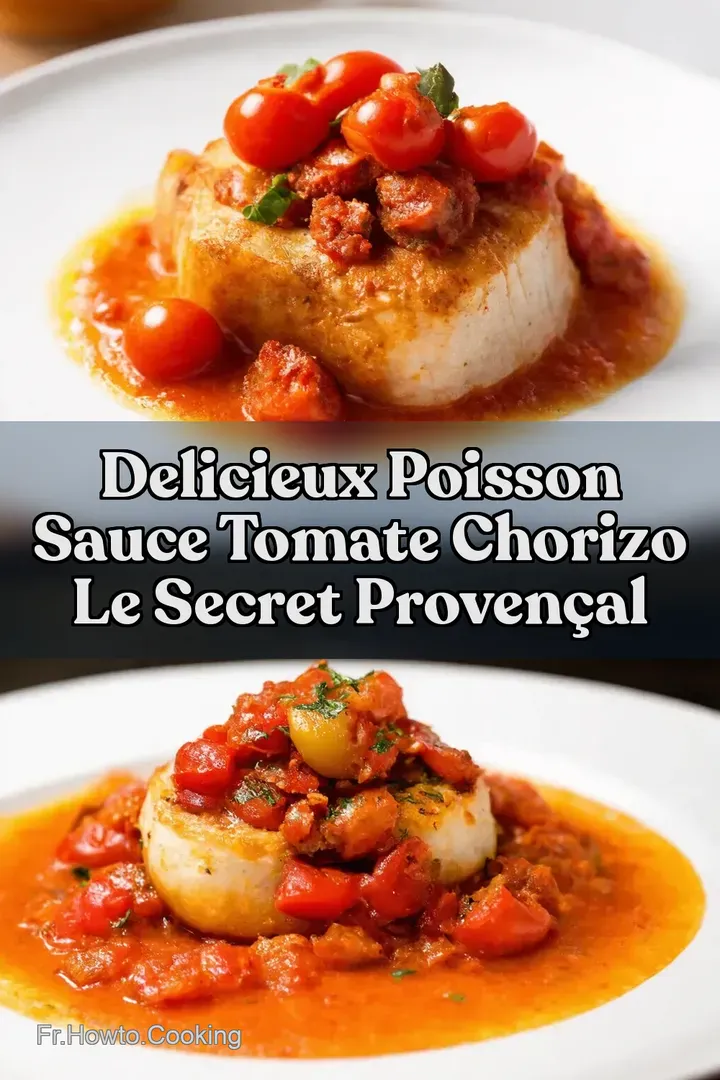 Delicieux Poisson Sauce Tomate Chorizo Le Secret Proven&ccedil;al