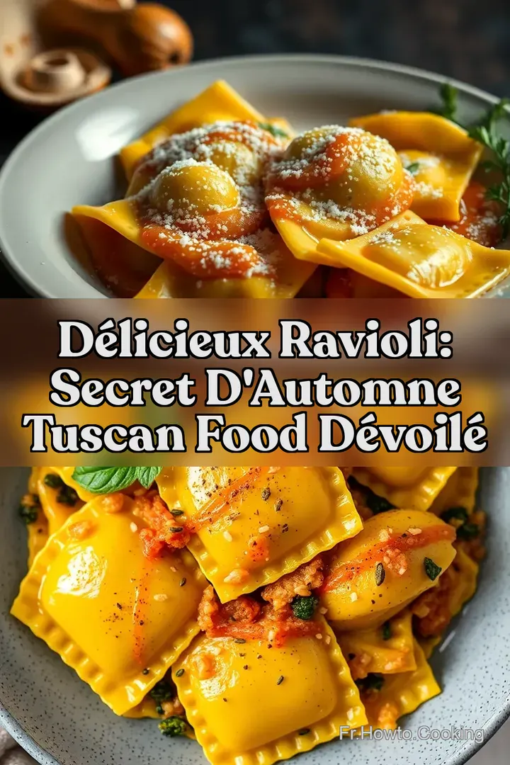 D&eacute;licieux Ravioli: Secret d Automne Tuscan Food D&eacute;voil&eacute;
