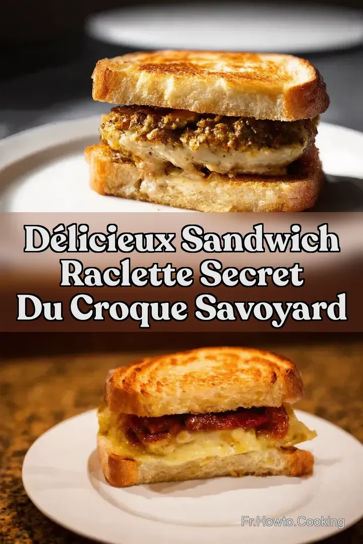 D&eacute;licieux Sandwich Raclette Secret du Croque Savoyard
