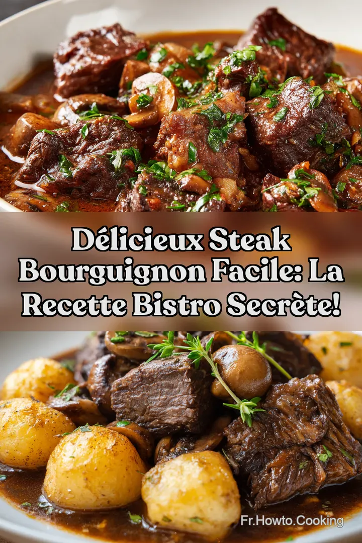 D&eacute;licieux Steak Bourguignon Facile: La Recette Bistro Secr&egrave;te!