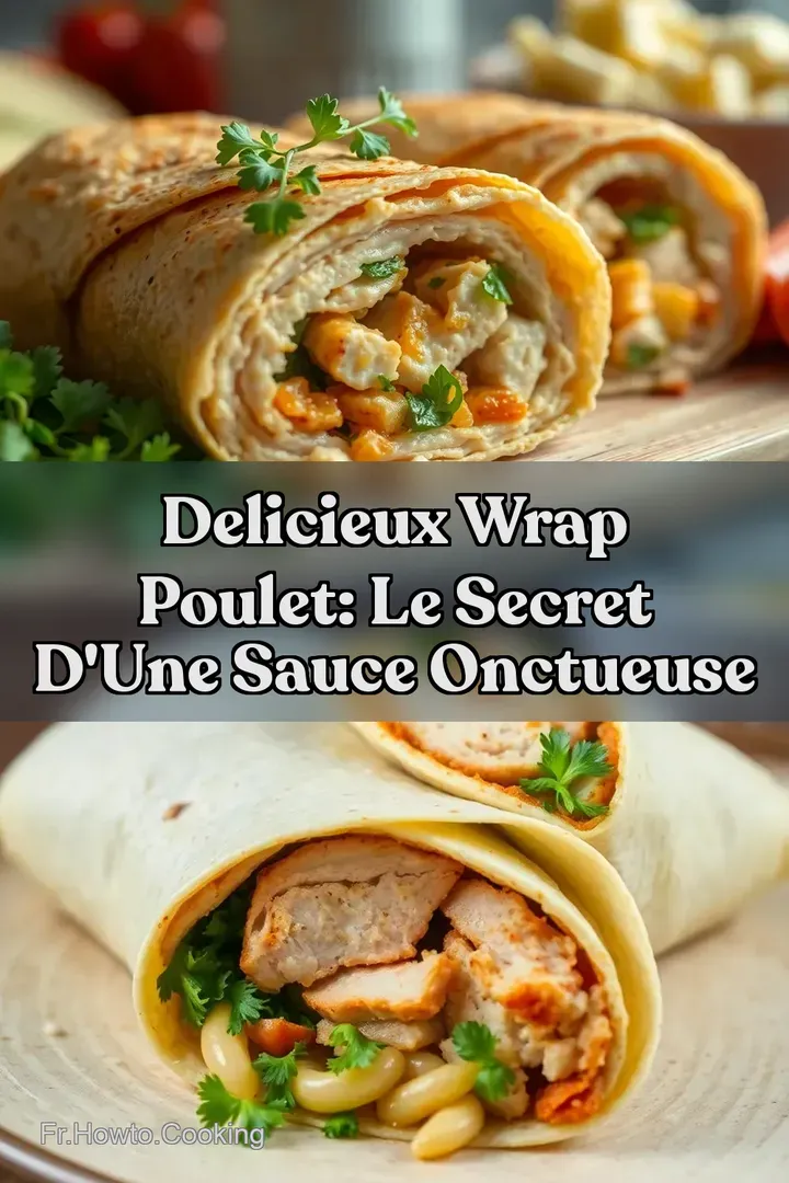 Delicieux wrap poulet: Le Secret d une Sauce Onctueuse