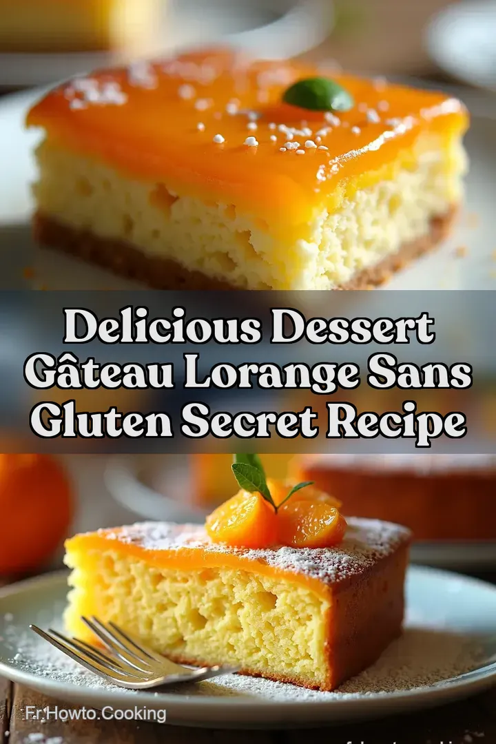 Delicious Dessert G&acirc;teau lOrange Sans Gluten Secret Recipe