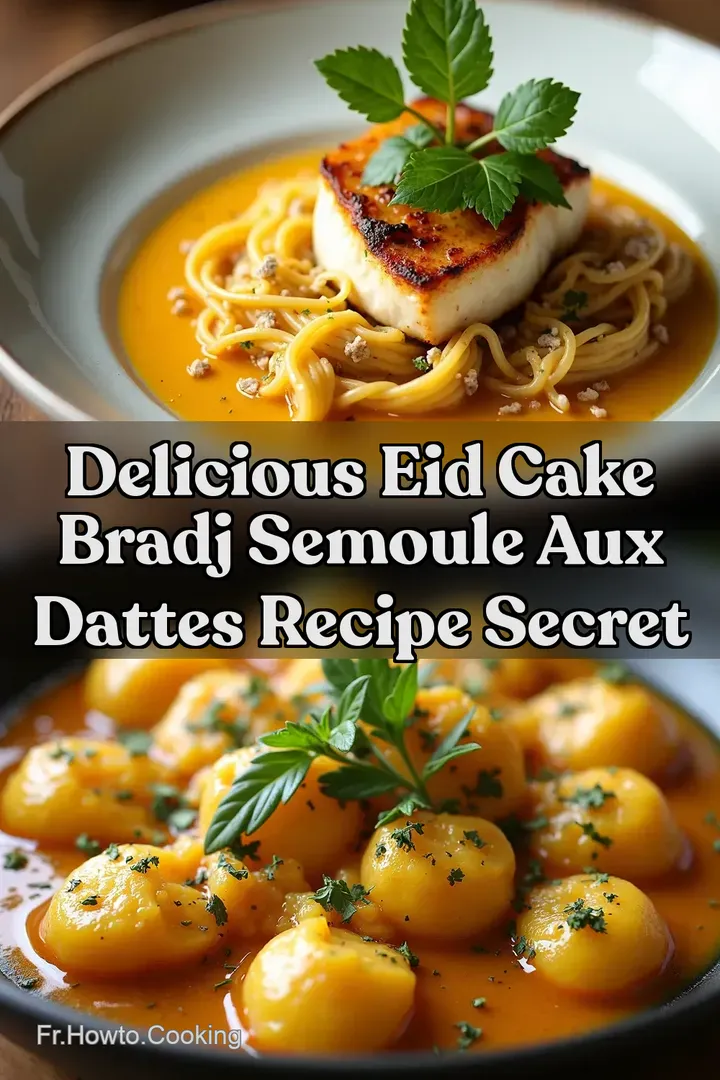 Delicious Eid Cake Bradj Semoule aux Dattes Recipe Secret