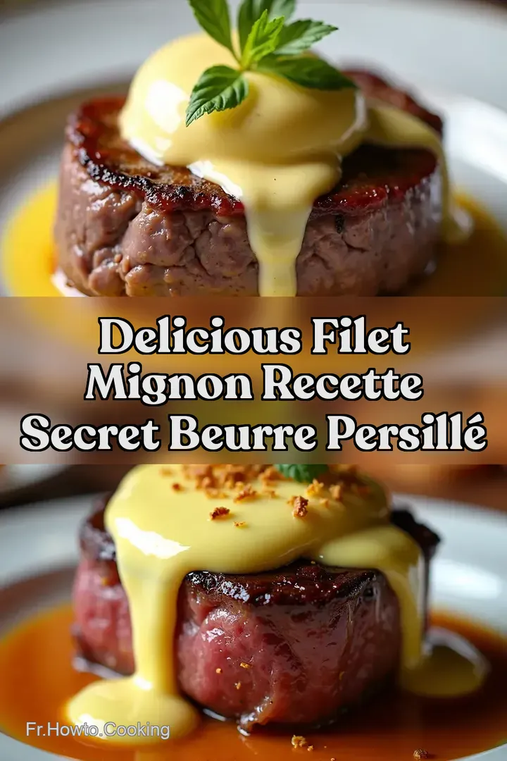 Delicious Filet Mignon Recette Secret Beurre Persill&eacute;