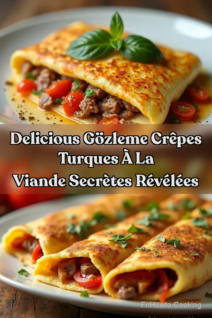 Delicious G&ouml;zleme Cr&ecirc;pes Turques &agrave; la Viande Secr&egrave;tes R&eacute;v&eacute;l&eacute;es