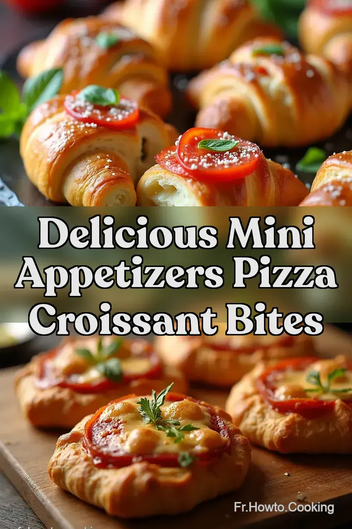 Delicious Mini Appetizers Pizza Croissant Bites