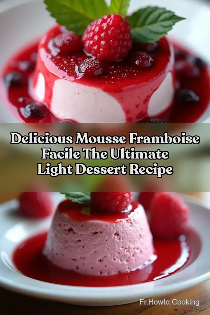 Delicious Mousse framboise facile The Ultimate Light Dessert Recipe
