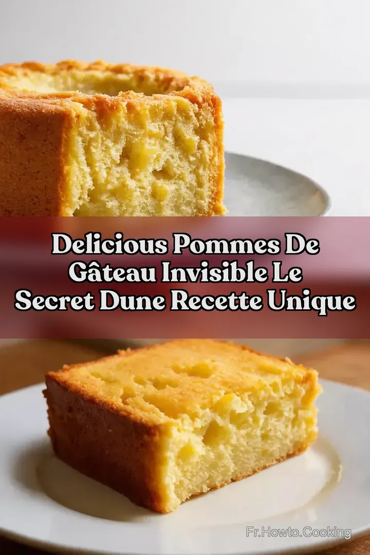 Delicious Pommes de G&acirc;teau Invisible Le Secret dune Recette Unique