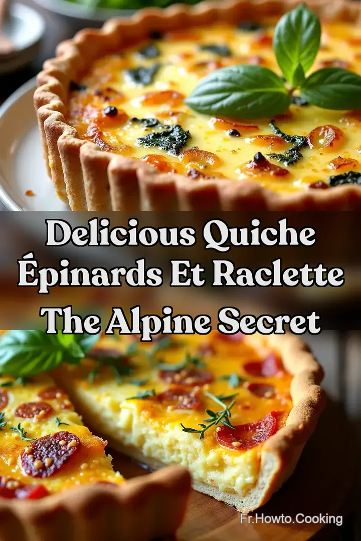Delicious Quiche &Eacute;pinards et Raclette The Alpine Secret