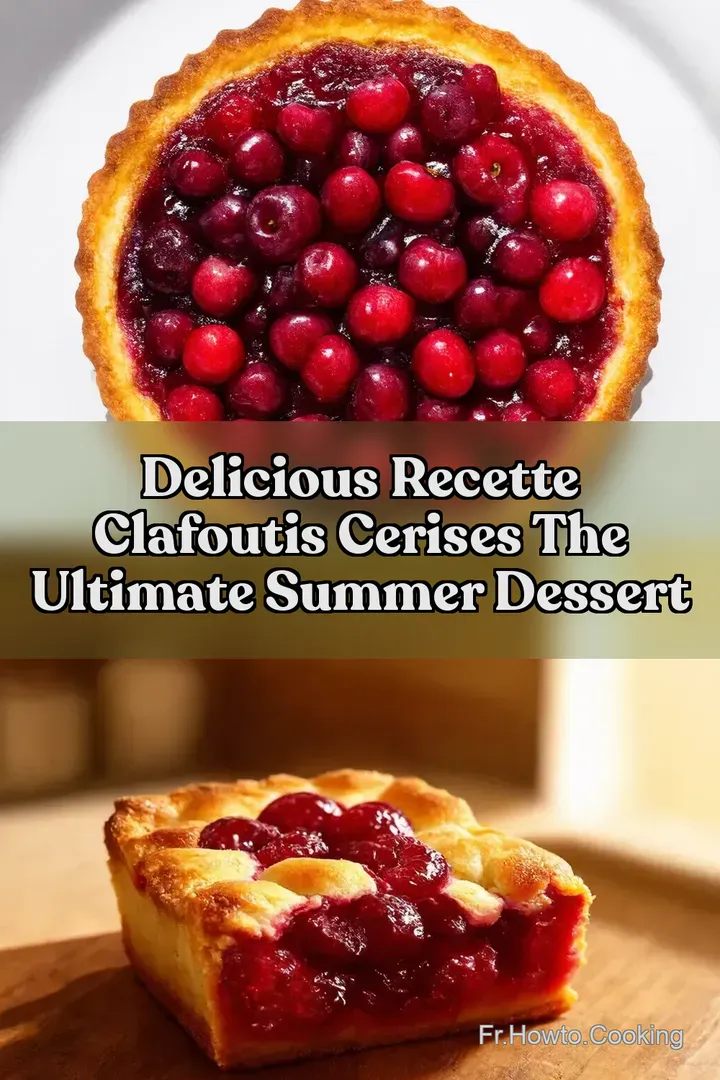 Delicious Recette Clafoutis Cerises The Ultimate Summer Dessert