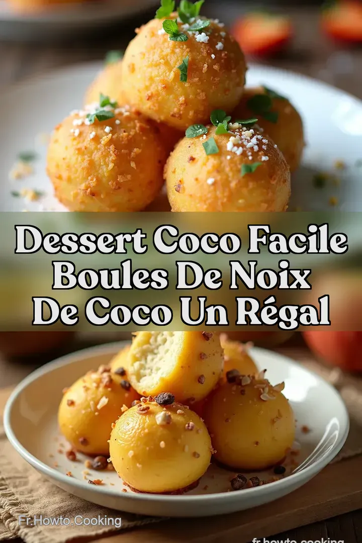 Dessert Coco Facile Boules de Noix de Coco Un Régal