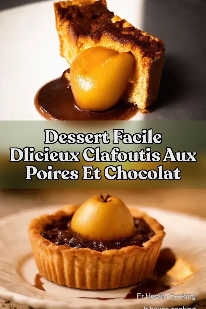 Dessert Facile Dlicieux Clafoutis aux Poires et Chocolat