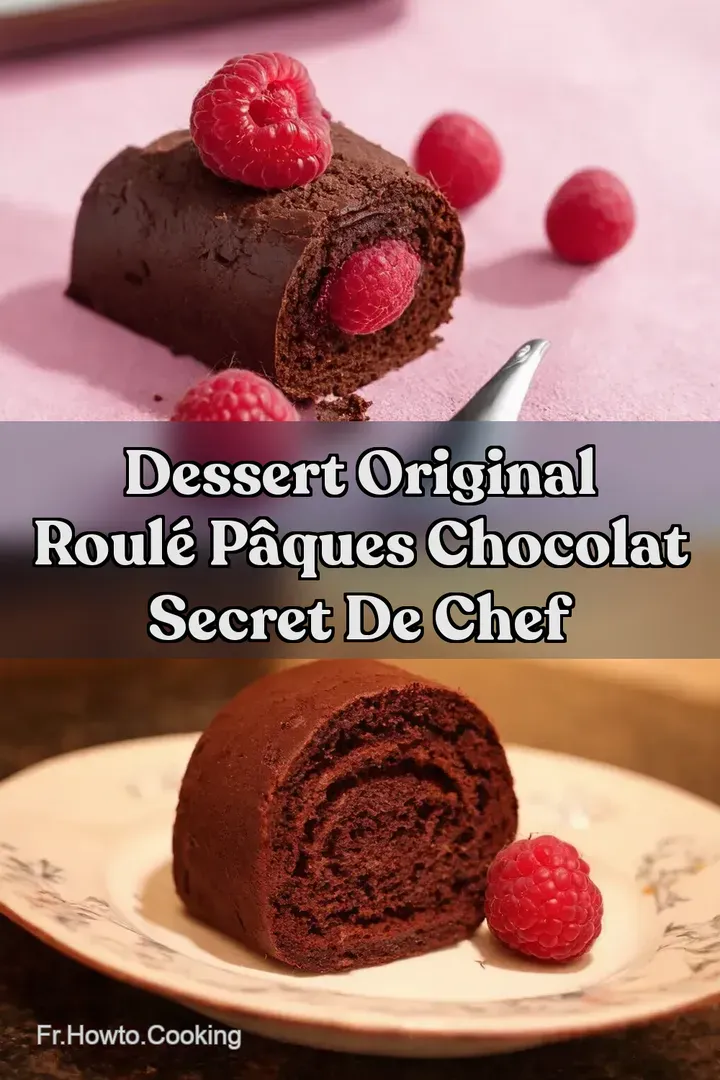Dessert Original Roul&eacute; P&acirc;ques Chocolat Secret de Chef