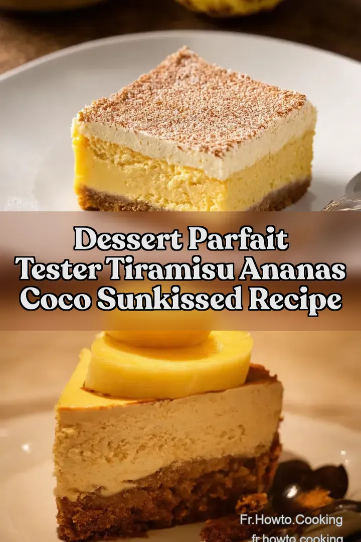 Dessert Parfait Tester Tiramisu Ananas Coco SunKissed Recipe