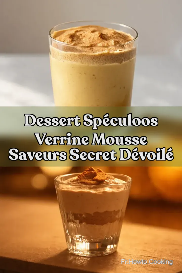 Dessert Sp&eacute;culoos Verrine Mousse Saveurs Secret d&eacute;voil&eacute;
