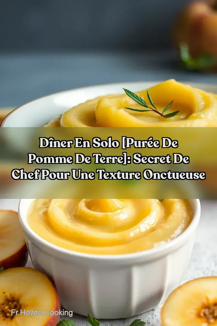D&icirc;ner en Solo [Pur&eacute;e de pomme de terre]: Secret de Chef pour Une Texture Onctueuse