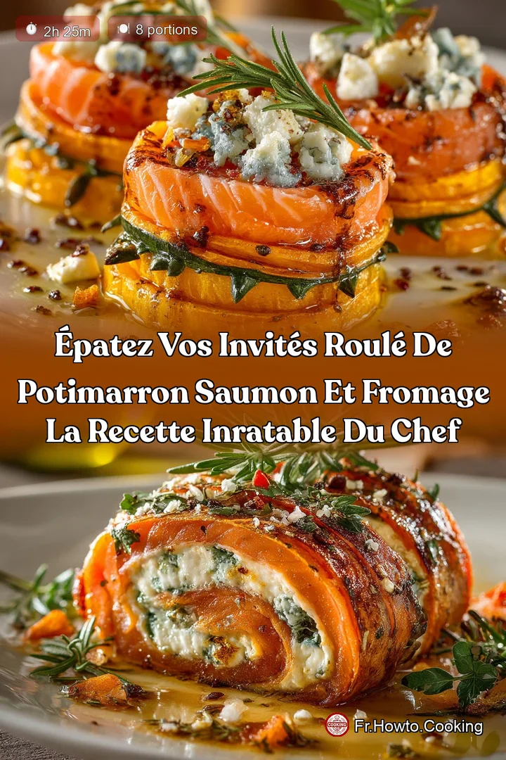 Épatez vos invités Roulé de potimarron saumon et fromage la recette inratable du Chef
