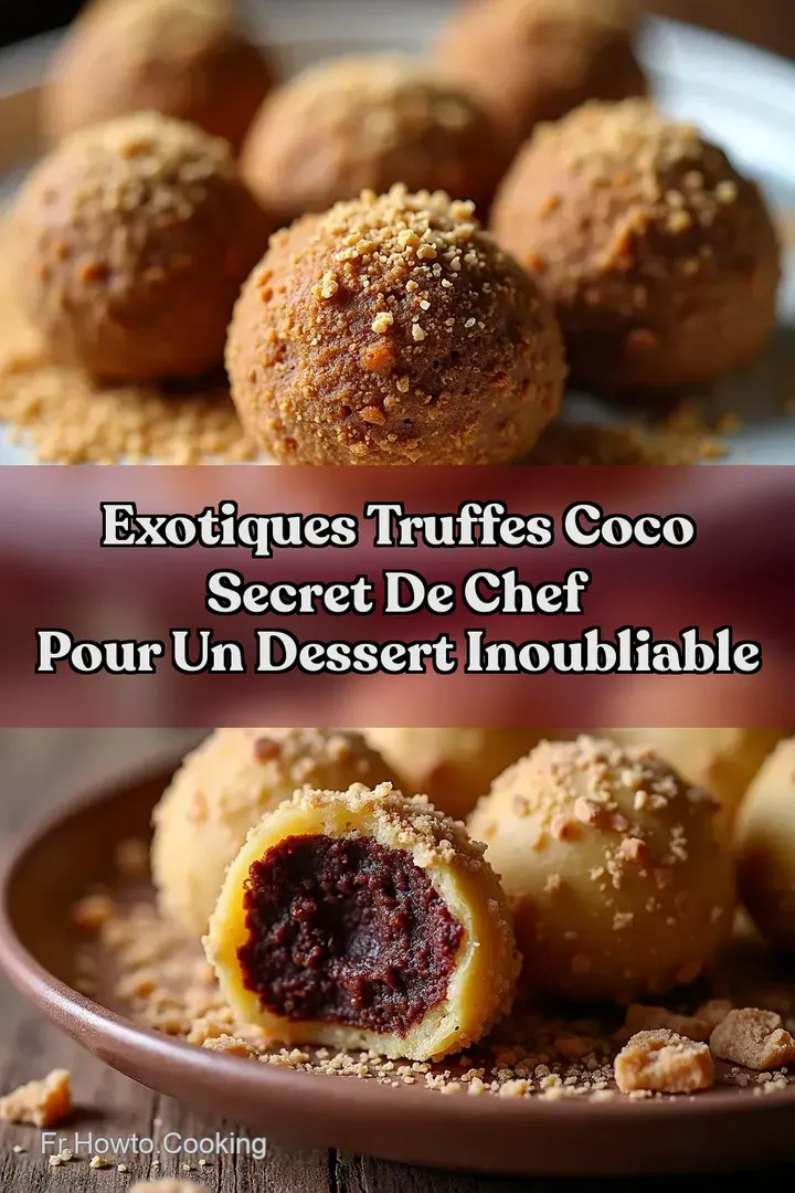 Exotiques Truffes Coco Secret de Chef pour un Dessert Inoubliable