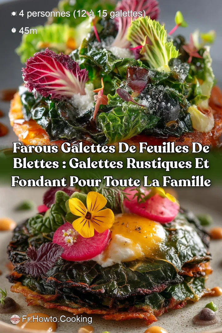 Farous galettes de feuilles de blettes : Galettes rustiques et fondant pour toute la famille