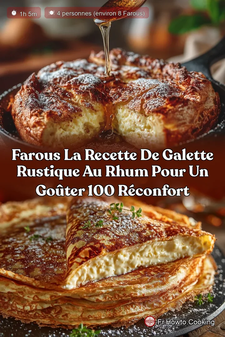 Farous La Recette de Galette Rustique au Rhum pour un Go&ucirc;ter 100 R&eacute;confort