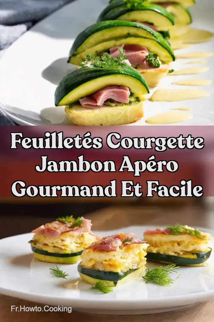 Feuillet&eacute;s Courgette Jambon Ap&eacute;ro Gourmand et Facile