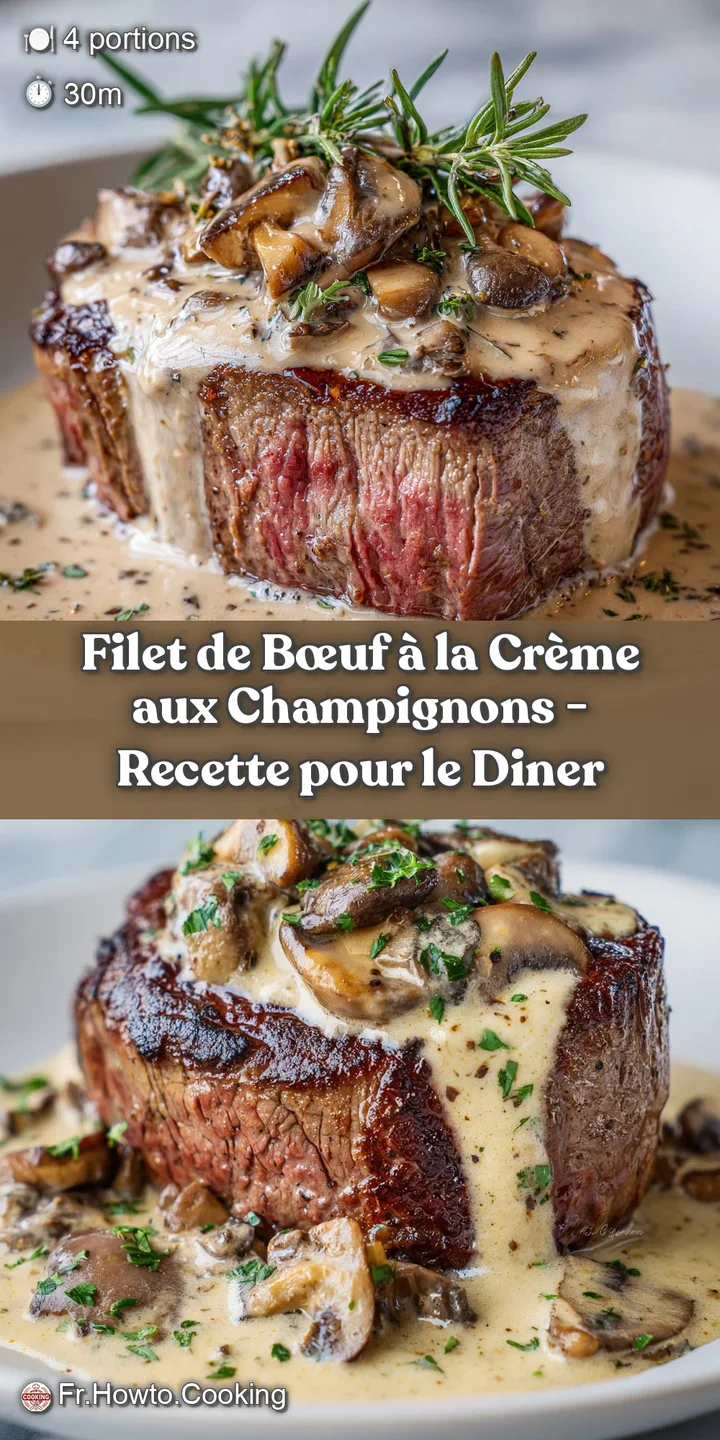 Gros plan sur la texture juteuse d'une viande grill&eacute;e et le velout&eacute; d'une sauce aux champignons cr&eacute;meuse et fumante.