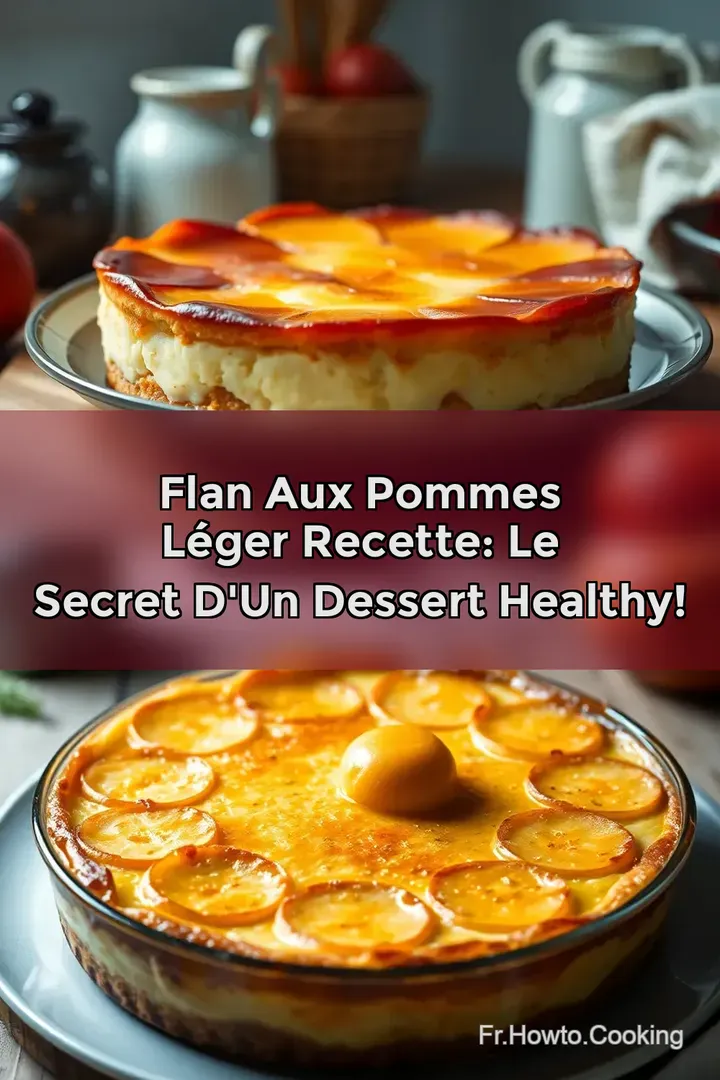 Flan aux Pommes L&eacute;ger Recette: le Secret d un Dessert Healthy!