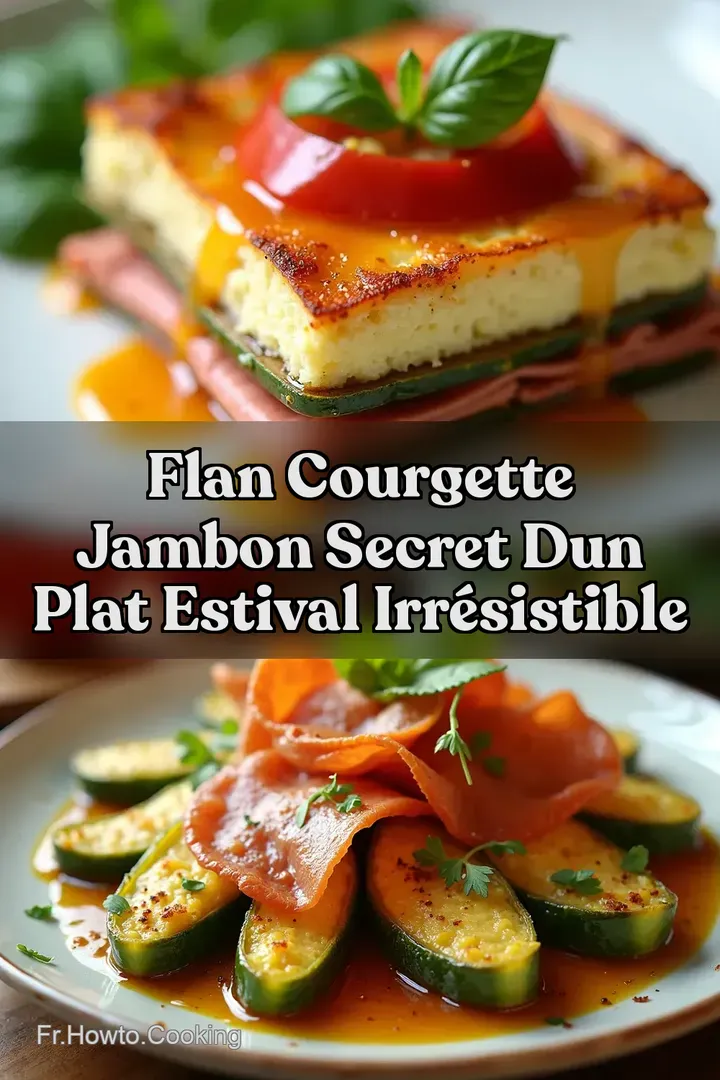 Flan Courgette Jambon Secret Dun Plat Estival Irr&eacute;sistible