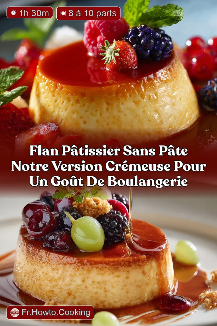 Flan p&acirc;tissier sans p&acirc;te Notre version cr&eacute;meuse pour un go&ucirc;t de boulangerie