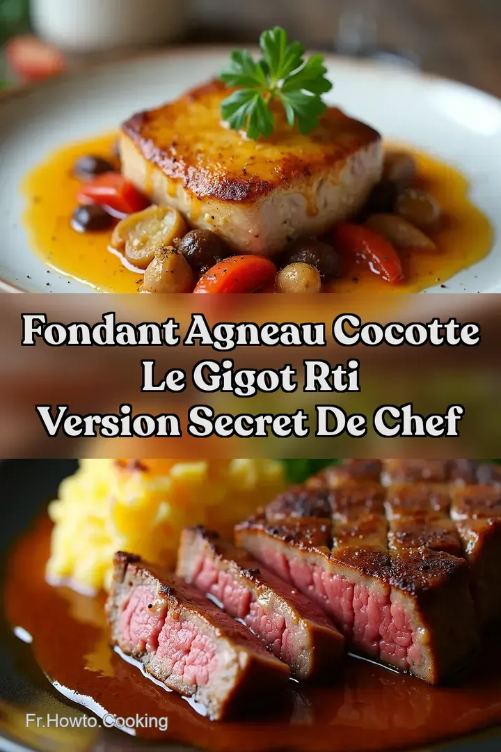 Fondant Agneau Cocotte Le Gigot Rti Version Secret de Chef
