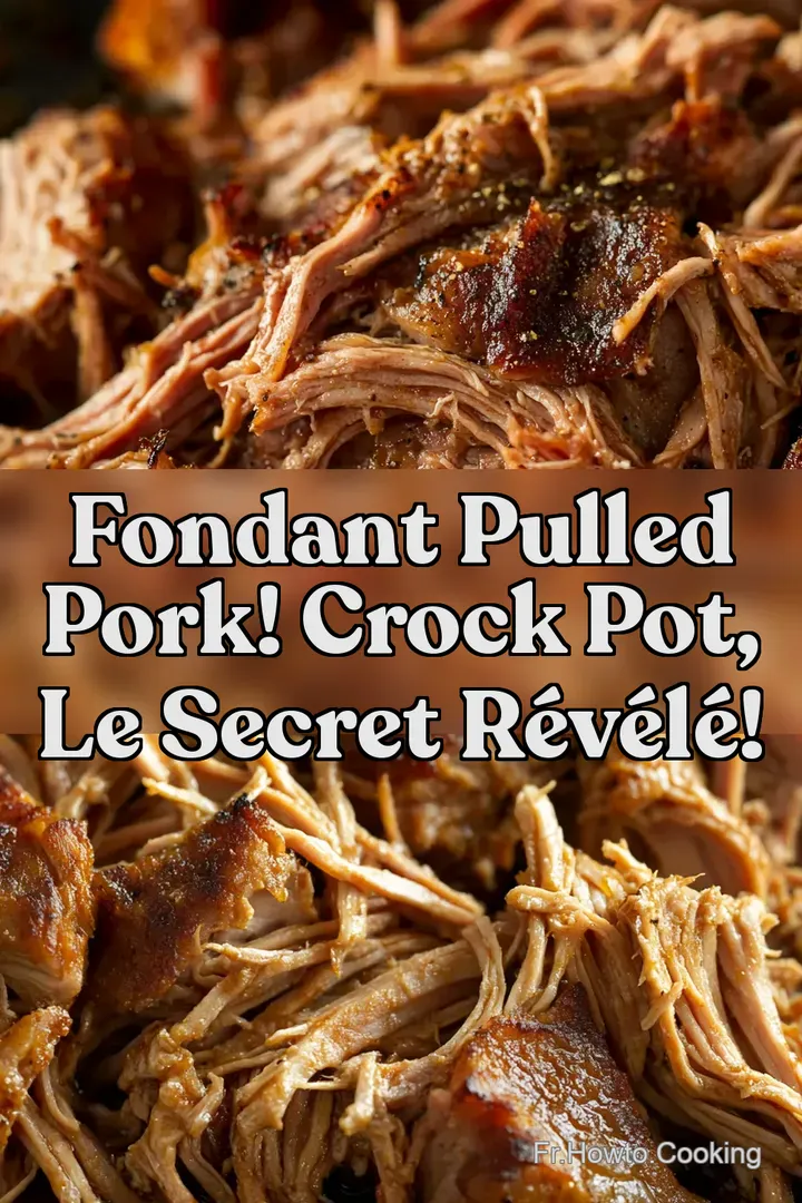 Fondant Pulled Pork! Crock Pot le secret r&eacute;v&eacute;l&eacute;!