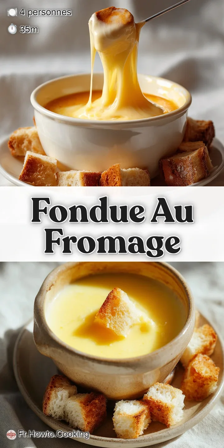 Close-up of velvety, melted cheese fondue with a swirl, ready for dipping, hinting at a warm and savory experience.