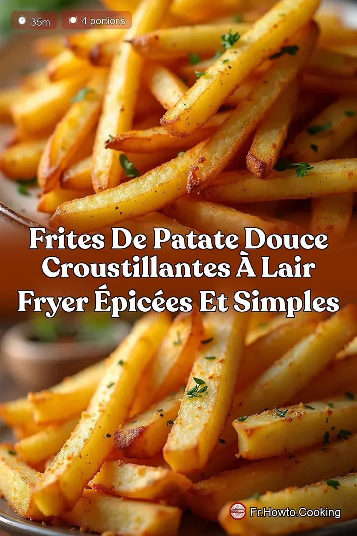 Frites de Patate Douce Croustillantes à lAir Fryer Épicées et Simples