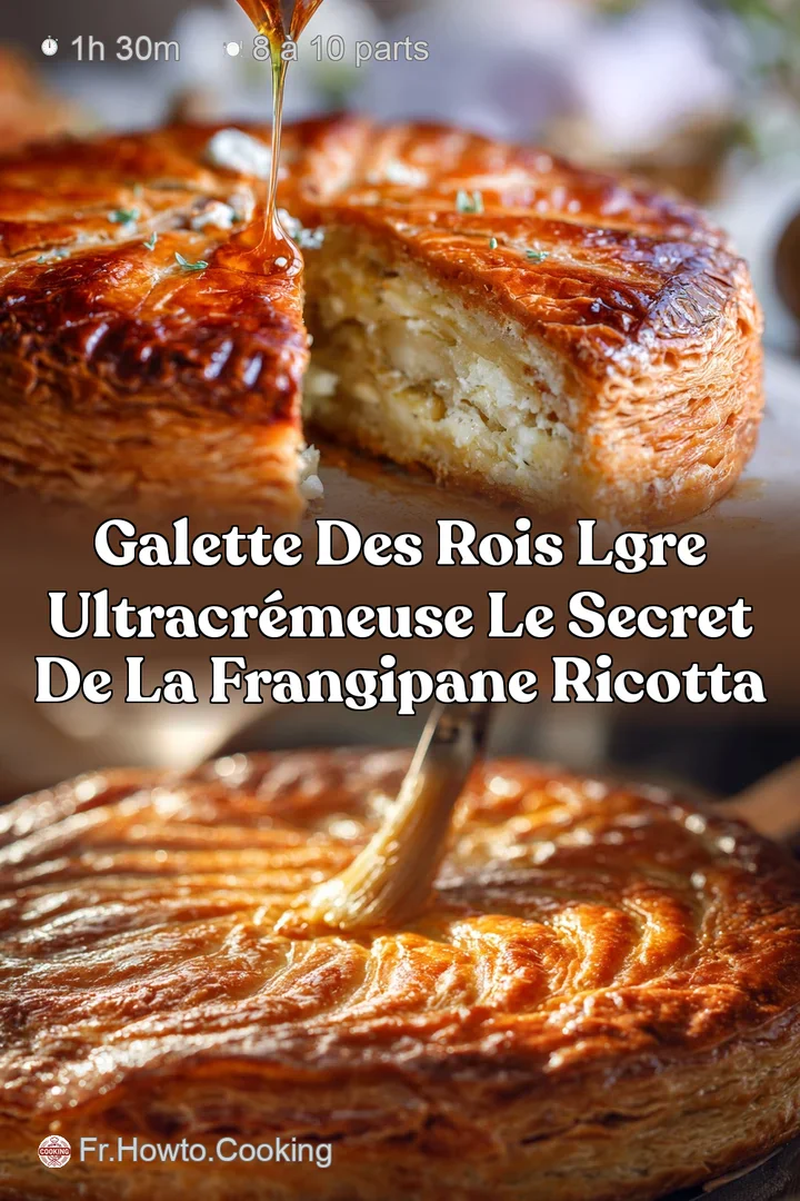 Galette des Rois Lgre ultracr&eacute;meuse le secret de la Frangipane Ricotta