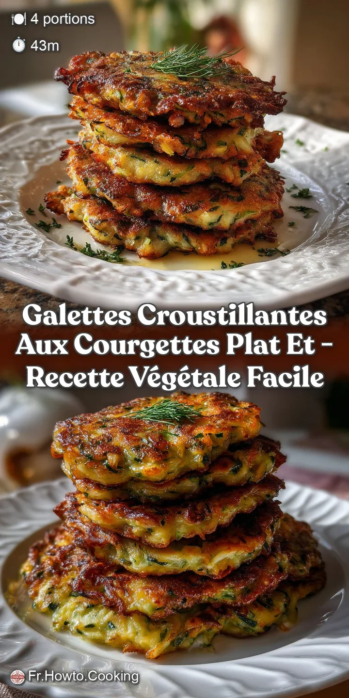 Galettes Croustillantes Aux Courgettes Plat Et - Recette V&eacute;g&eacute;tale Facile