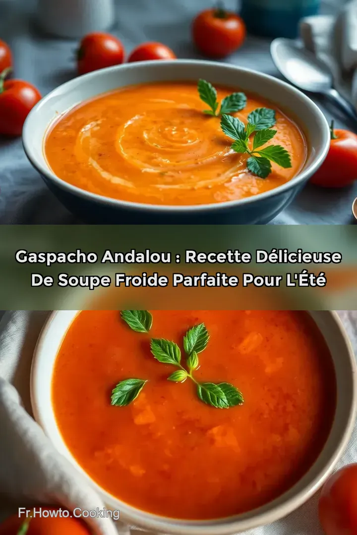 Gaspacho Andalou : Recette D&eacute;licieuse de Soupe Froide Parfaite pour l &Eacute;t&eacute;