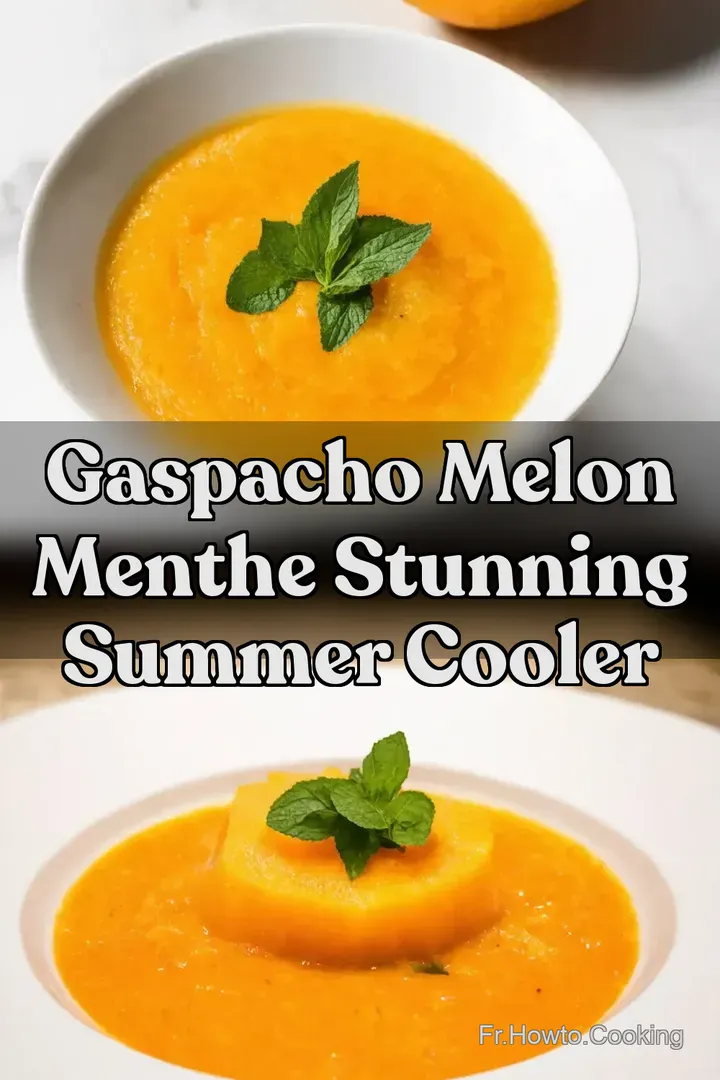 Gaspacho Melon Menthe Stunning Summer Cooler