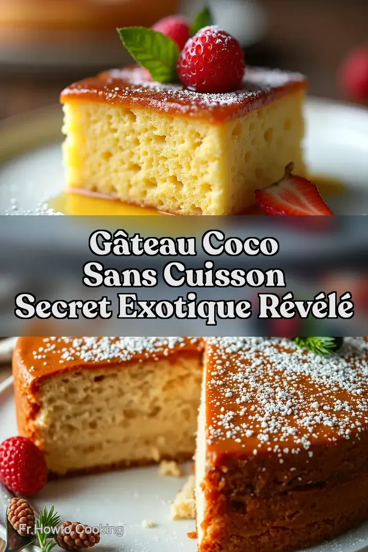 G&acirc;teau Coco sans Cuisson Secret Exotique R&eacute;v&eacute;l&eacute;