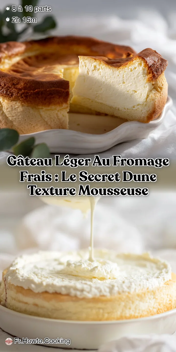 G&acirc;teau L&eacute;ger au Fromage Frais : Le Secret dune Texture Mousseuse