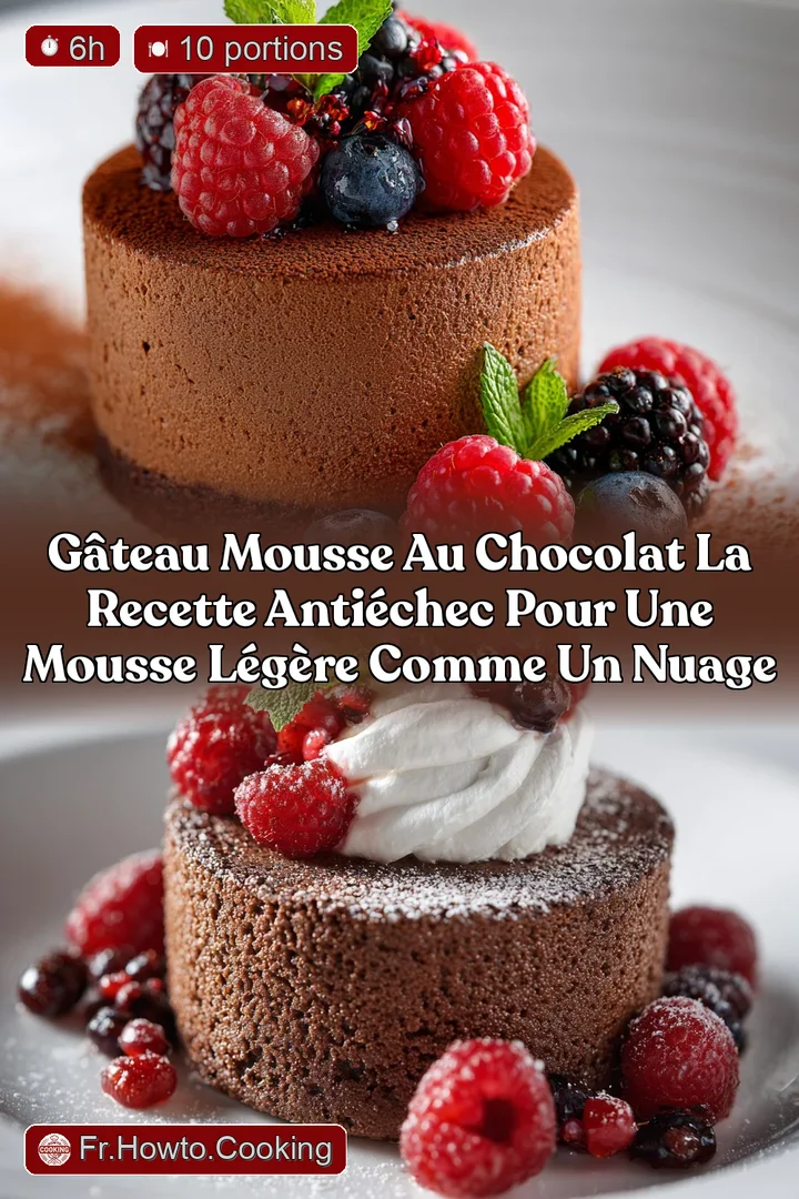 G&acirc;teau Mousse au Chocolat La recette anti&eacute;chec pour une mousse l&eacute;g&egrave;re comme un nuage